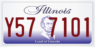 IL license plate Y577101