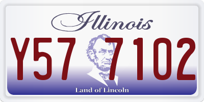 IL license plate Y577102