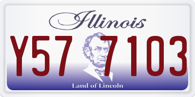IL license plate Y577103