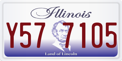 IL license plate Y577105