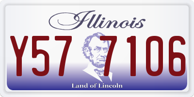 IL license plate Y577106