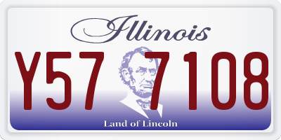 IL license plate Y577108