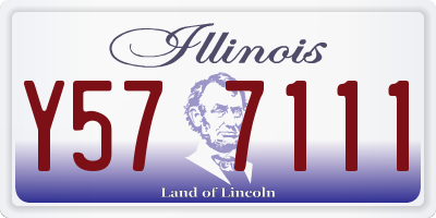 IL license plate Y577111