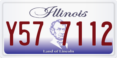 IL license plate Y577112
