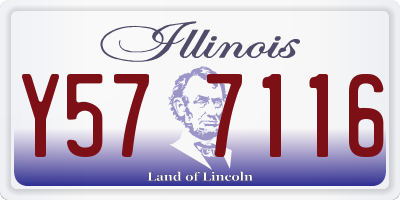 IL license plate Y577116