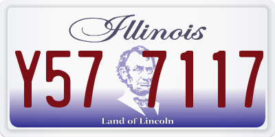 IL license plate Y577117