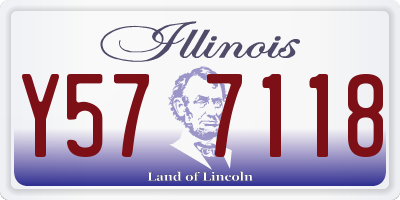 IL license plate Y577118
