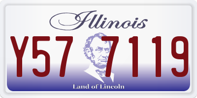 IL license plate Y577119