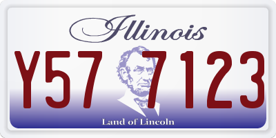IL license plate Y577123