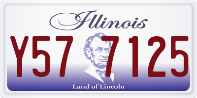 IL license plate Y577125