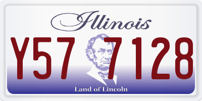 IL license plate Y577128
