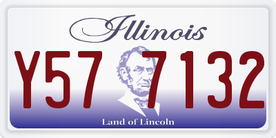 IL license plate Y577132