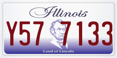 IL license plate Y577133