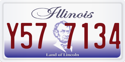 IL license plate Y577134