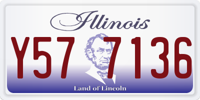 IL license plate Y577136