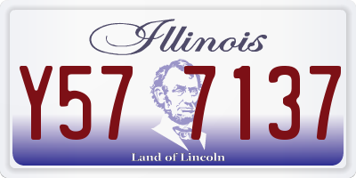 IL license plate Y577137