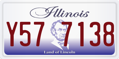 IL license plate Y577138