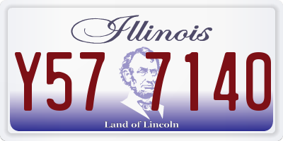 IL license plate Y577140