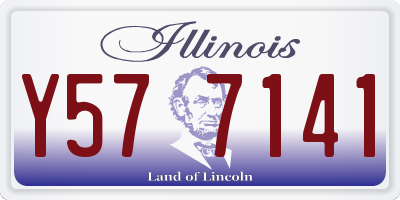 IL license plate Y577141