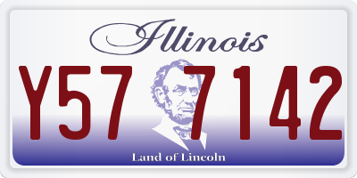 IL license plate Y577142
