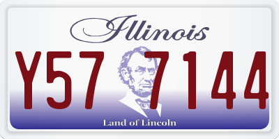 IL license plate Y577144
