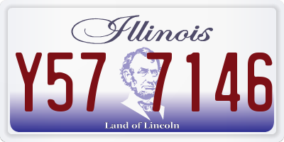 IL license plate Y577146