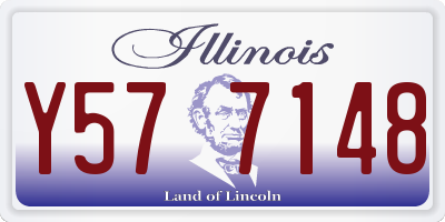 IL license plate Y577148