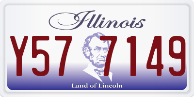 IL license plate Y577149