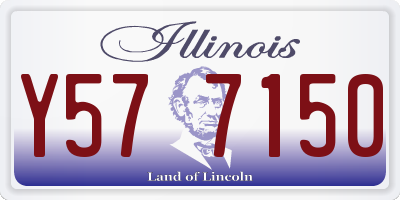 IL license plate Y577150