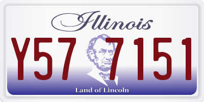 IL license plate Y577151