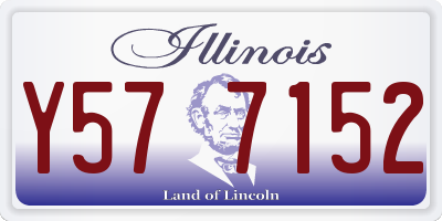 IL license plate Y577152