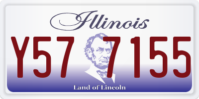 IL license plate Y577155