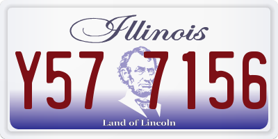 IL license plate Y577156