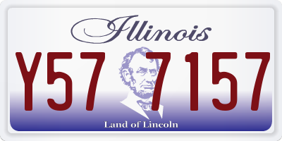 IL license plate Y577157
