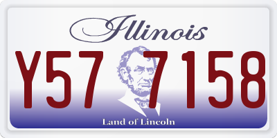 IL license plate Y577158