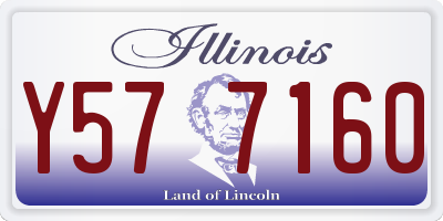 IL license plate Y577160