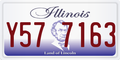 IL license plate Y577163