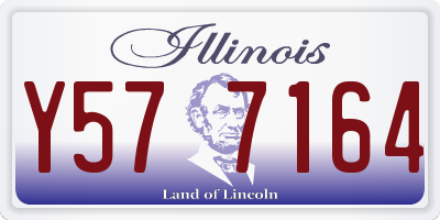 IL license plate Y577164