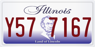 IL license plate Y577167