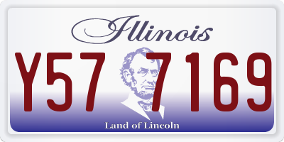 IL license plate Y577169