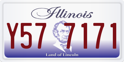 IL license plate Y577171