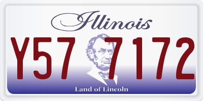 IL license plate Y577172