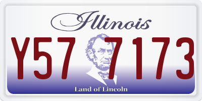 IL license plate Y577173