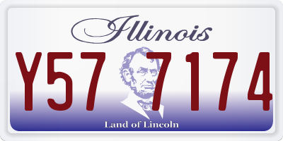 IL license plate Y577174