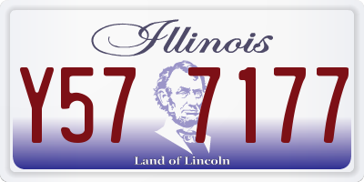 IL license plate Y577177