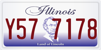 IL license plate Y577178