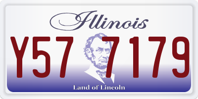 IL license plate Y577179