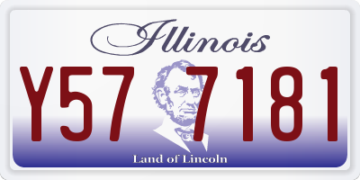IL license plate Y577181