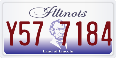 IL license plate Y577184