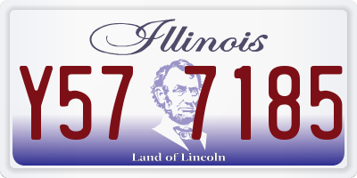 IL license plate Y577185
